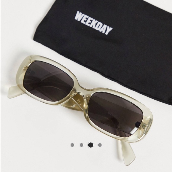 ASOS Weekday Square clear acetate sunglasses - Picture 5 of 5